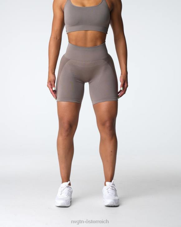 Fitness Frauen NVGTN 6J66320 Taupe Kontur 2.0 nahtlose Shorts