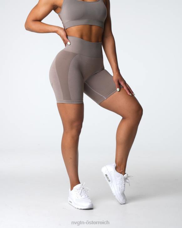 Fitness Frauen NVGTN 6J66320 Taupe Kontur 2.0 nahtlose Shorts