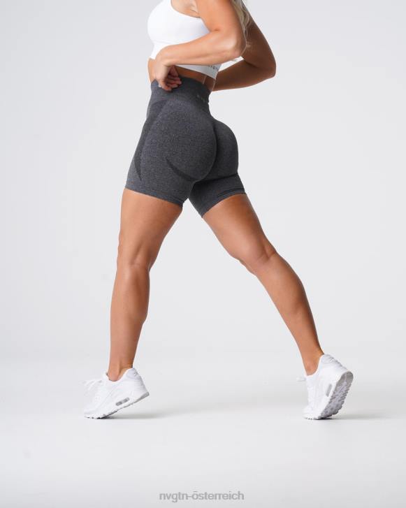 Fitness Frauen NVGTN 6J66321 schwarz gesprenkelt Konturnahtlose Shorts