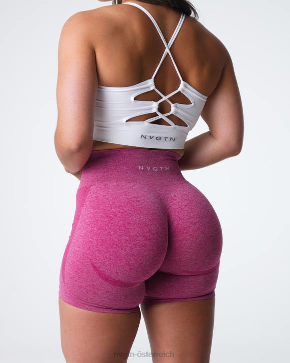 Fitness Frauen NVGTN 6J66331 purpurrot Konturnahtlose Shorts