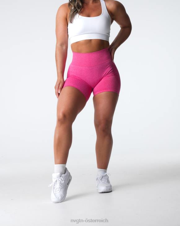 Fitness Frauen NVGTN 6J66336 heißes Rosa Konturnahtlose Shorts