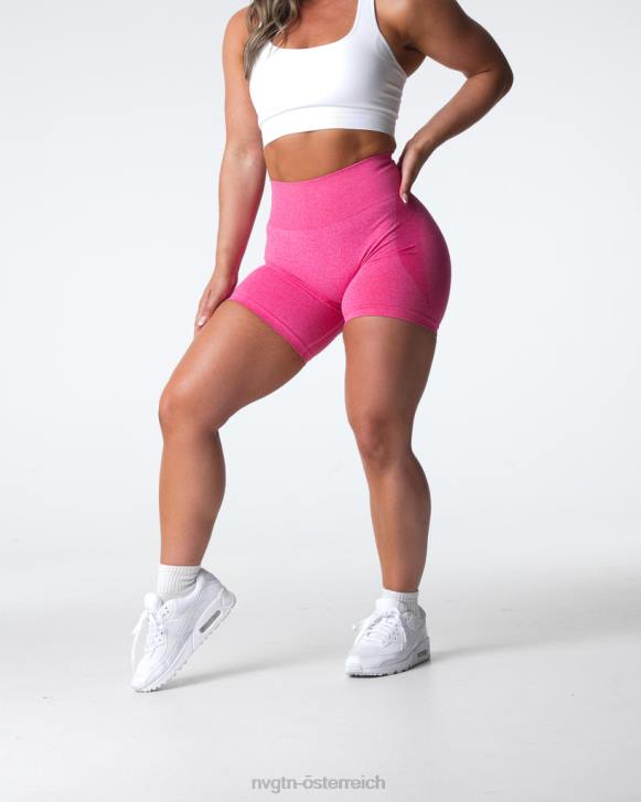 Fitness Frauen NVGTN 6J66336 heißes Rosa Konturnahtlose Shorts