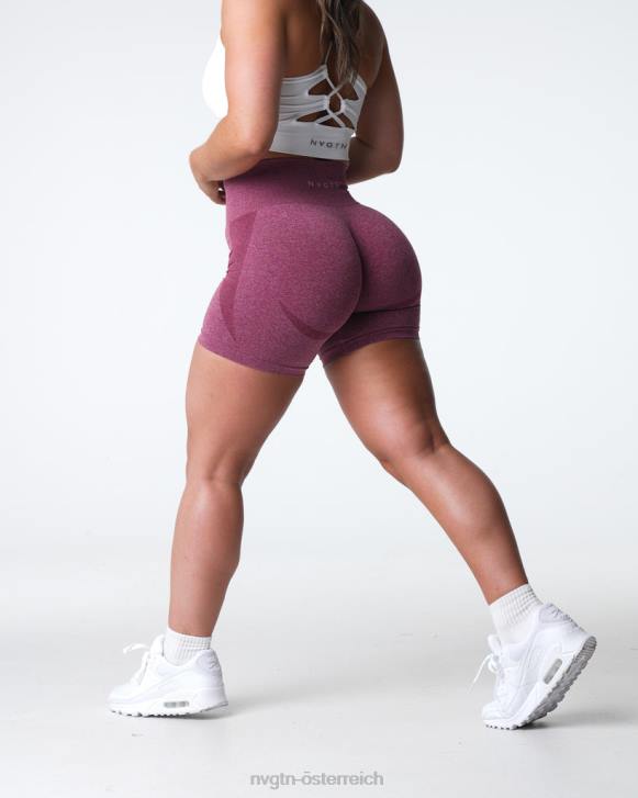 Fitness Frauen NVGTN 6J66337 kastanienbraun Konturnahtlose Shorts
