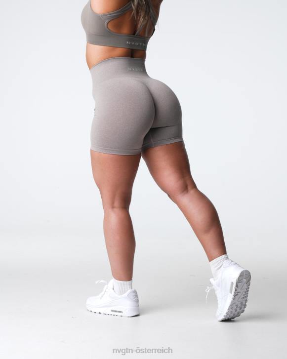 Fitness Frauen NVGTN 6J66359 Taupe Pro nahtlose Shorts