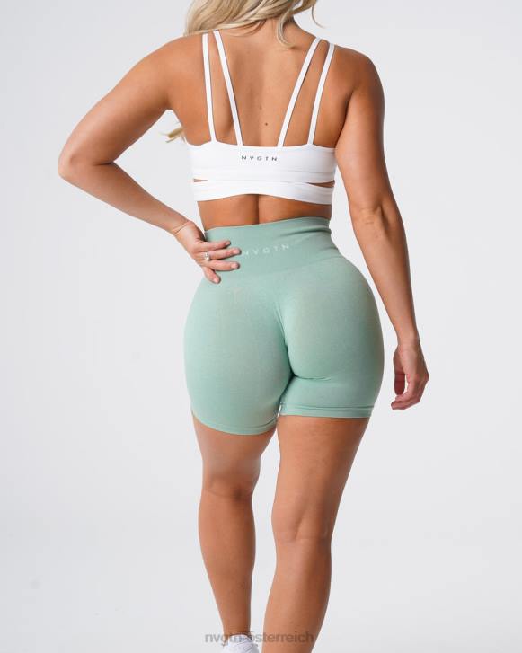 Fitness Frauen NVGTN 6J66363 Salbeigrün Pro nahtlose Shorts