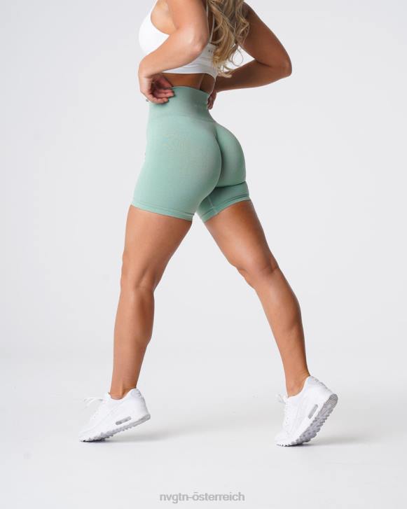 Fitness Frauen NVGTN 6J66363 Salbeigrün Pro nahtlose Shorts