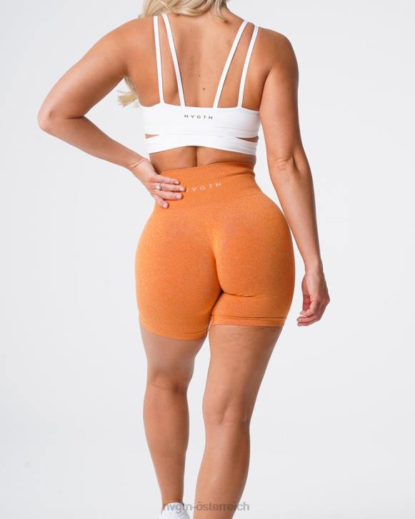 Fitness Frauen NVGTN 6J66365 gebranntes Orange Pro nahtlose Shorts