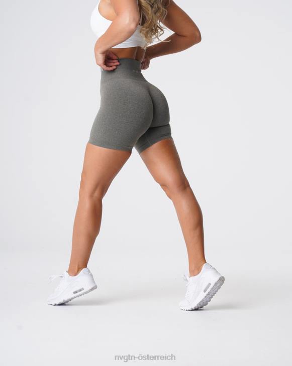 Fitness Frauen NVGTN 6J66368 Khakigrün Pro nahtlose Shorts