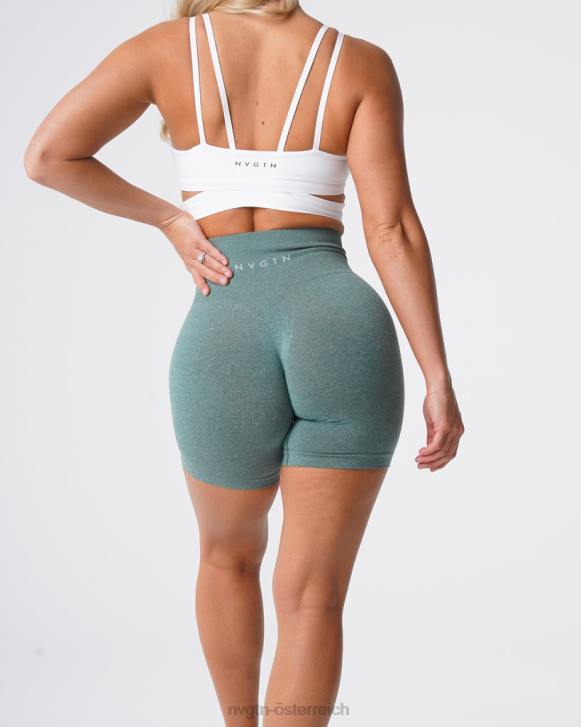 Fitness Frauen NVGTN 6J66370 Waldgrün Pro nahtlose Shorts
