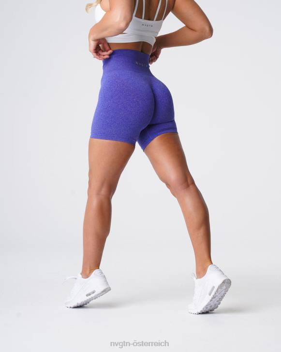 Fitness Frauen NVGTN 6J66374 Elektrisches Blau Pro nahtlose Shorts