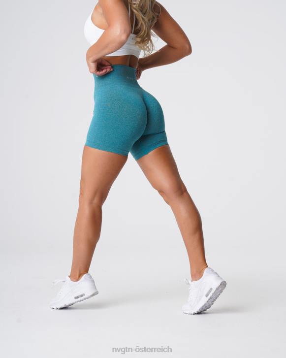 Fitness Frauen NVGTN 6J66380 blaugrün Pro nahtlose Shorts