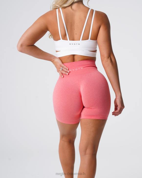 Fitness Frauen NVGTN 6J66381 Koralle Pro nahtlose Shorts