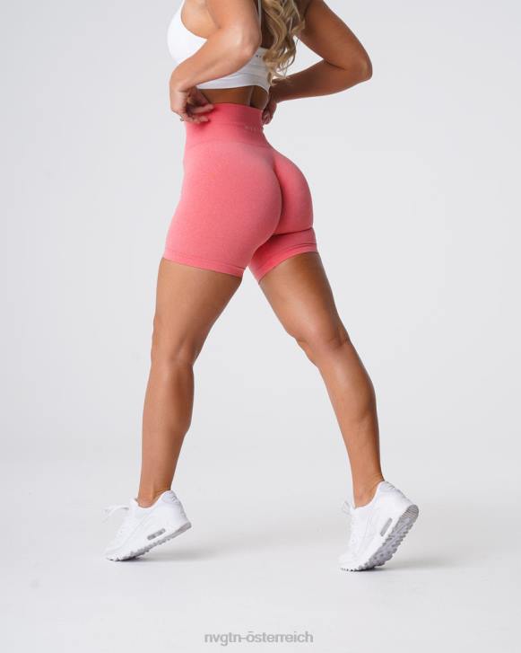 Fitness Frauen NVGTN 6J66381 Koralle Pro nahtlose Shorts