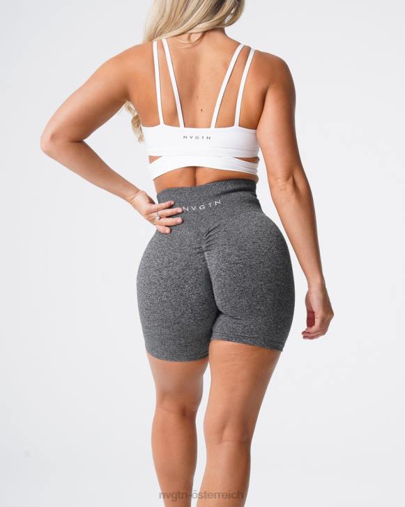 Fitness Frauen NVGTN 6J66393 schwarz gesprenkelt Nahtlose Scrunch-Shorts