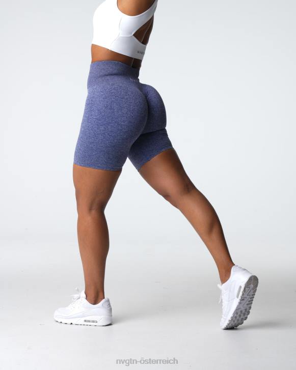 Fitness Frauen NVGTN 6J66400 Indigo Nahtlose Scrunch-Shorts