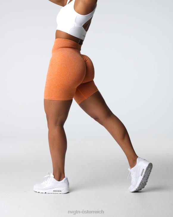 Fitness Frauen NVGTN 6J66401 gebranntes Orange Nahtlose Scrunch-Shorts
