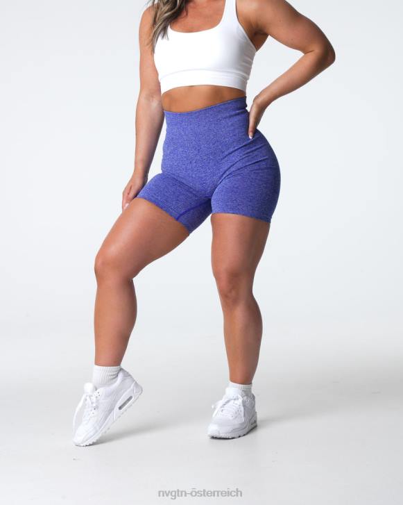 Fitness Frauen NVGTN 6J66402 Elektrisches Blau Nahtlose Scrunch-Shorts