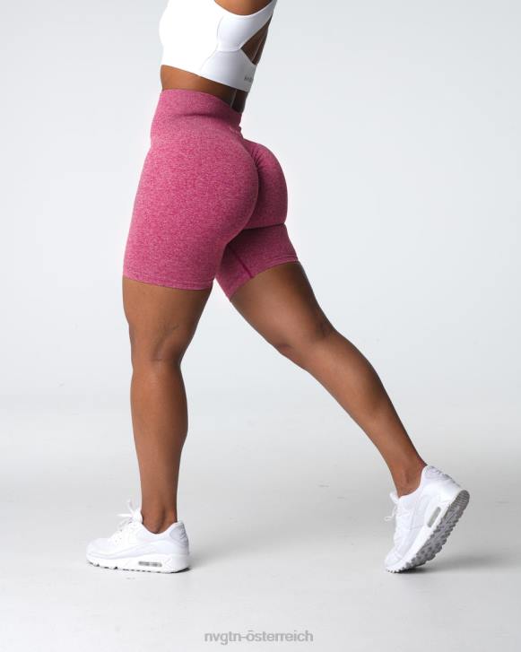 Fitness Frauen NVGTN 6J66404 purpurrot Nahtlose Scrunch-Shorts