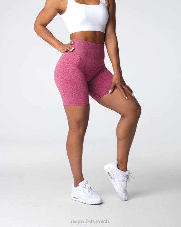 Fitness Frauen NVGTN 6J66404 purpurrot Nahtlose Scrunch-Shorts
