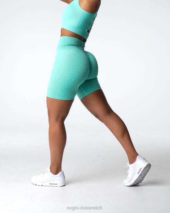 Fitness Frauen NVGTN 6J66406 Minze Nahtlose Scrunch-Shorts