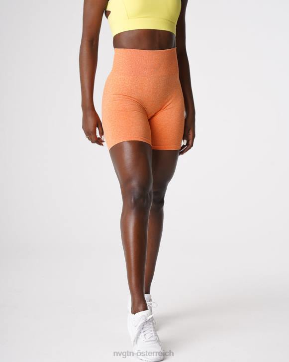 Fitness Frauen NVGTN 6J66419 Sonnenuntergangsorange Nahtlose Scrunch-Shorts