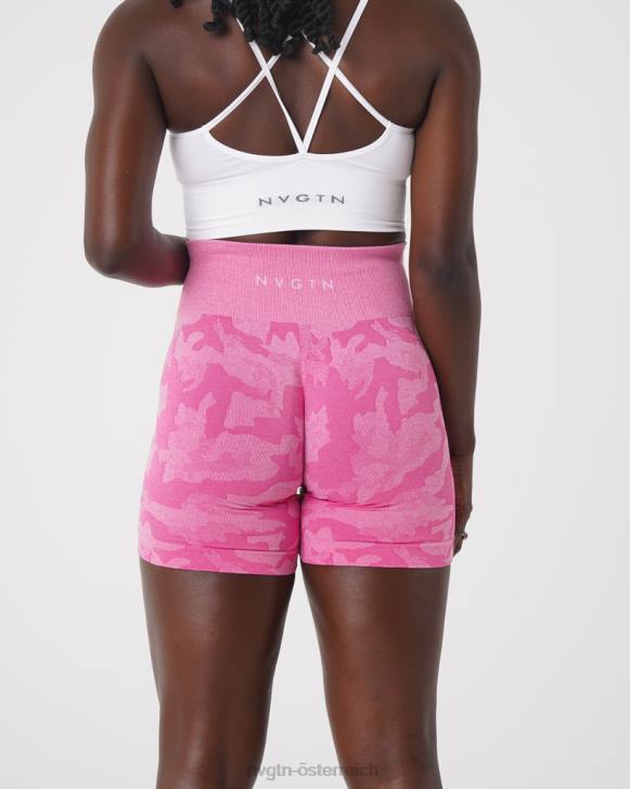 Fitness Frauen NVGTN 6J66439 Kaugummi rosa Nahtlose Camo-Shorts