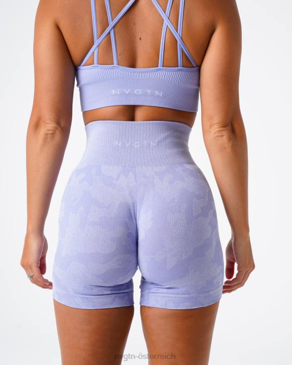 Fitness Frauen NVGTN 6J66445 Immergrün Nahtlose Camo-Shorts