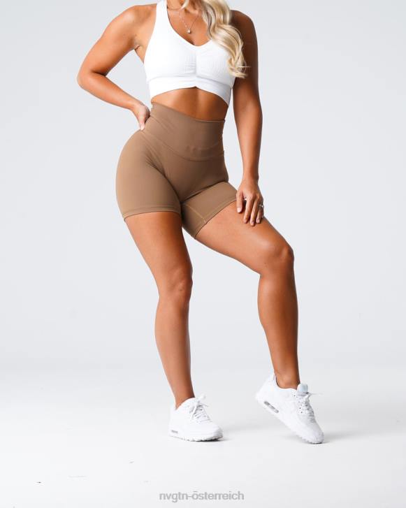 Fitness Frauen NVGTN 6J66456 Mokka Signature 2.0-Shorts