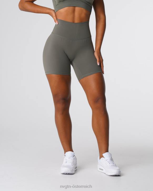 Fitness Frauen NVGTN 6J66458 Khakigrün Signature 2.0-Shorts