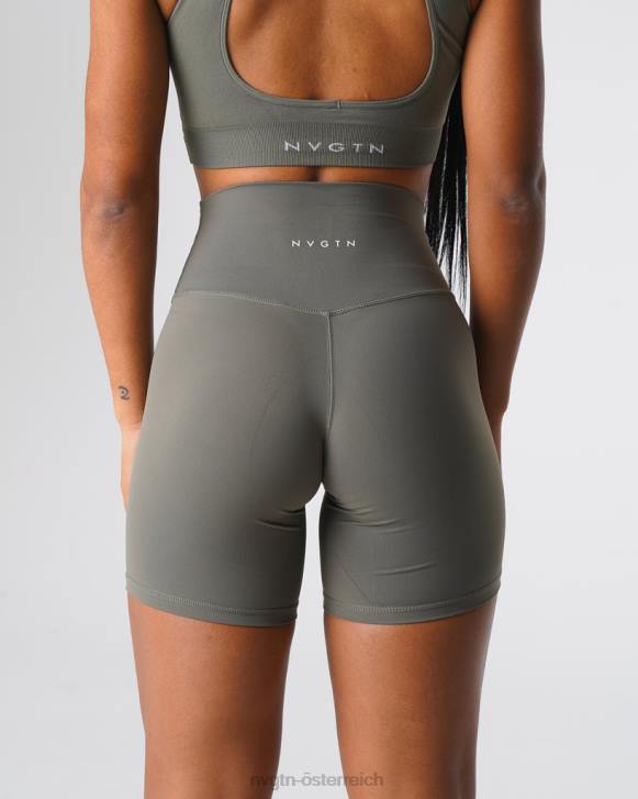 Fitness Frauen NVGTN 6J66458 Khakigrün Signature 2.0-Shorts