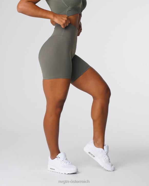 Fitness Frauen NVGTN 6J66458 Khakigrün Signature 2.0-Shorts