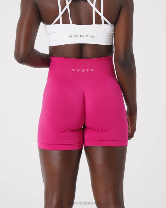 Fitness Frauen NVGTN 6J66462 Magenta Solide, nahtlose Shorts