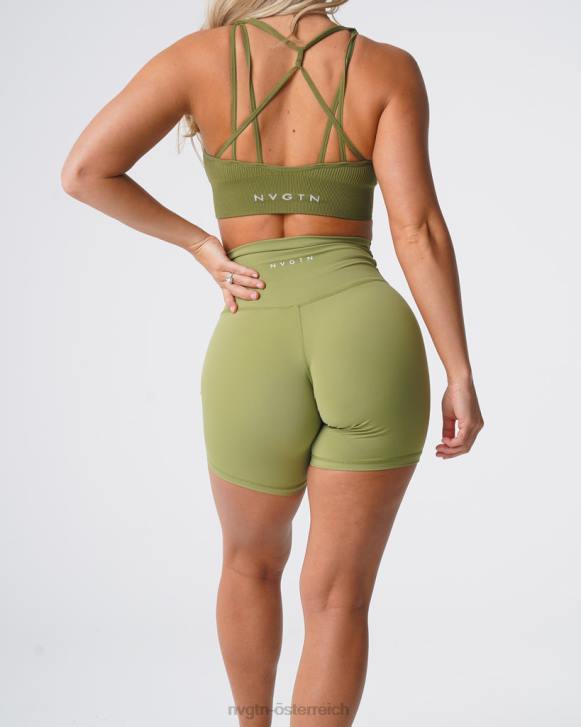 Fitness Frauen NVGTN 6J66465 Olive Signature 2.0-Shorts