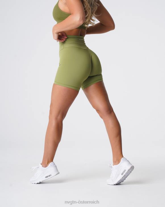 Fitness Frauen NVGTN 6J66465 Olive Signature 2.0-Shorts