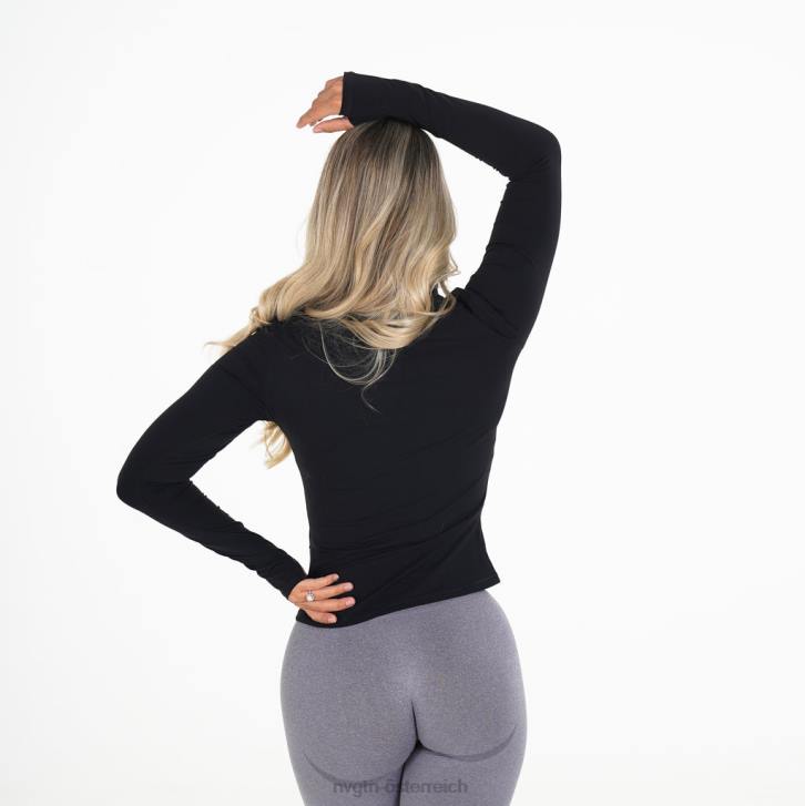 Fitness Frauen NVGTN 6J66270 Schwarz Fokuspullover