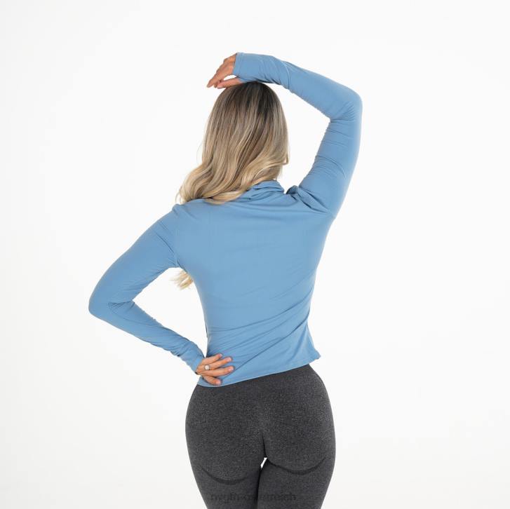Fitness Frauen NVGTN 6J66271 arktisches Blau Fokuspullover