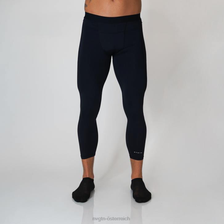 Böden Männer NVGTN 6J66806 Schwarz Kompressionshose 3/4 Länge
