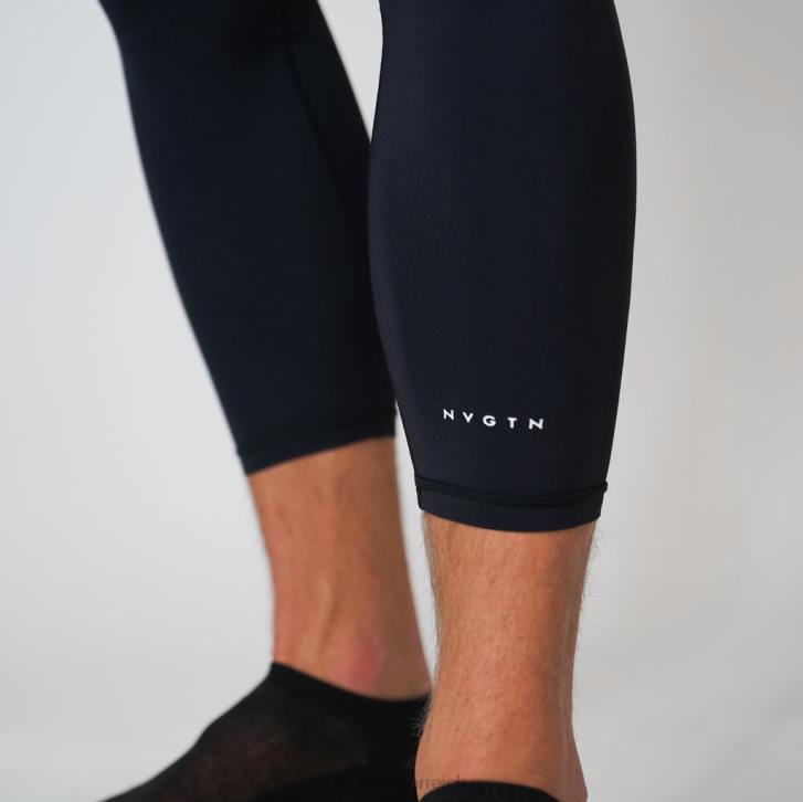 Böden Männer NVGTN 6J66806 Schwarz Kompressionshose 3/4 Länge