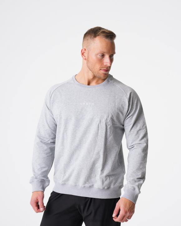 Spitzen Männer NVGTN 6J66792 grau Sweatshirt mit Rundhalsausschnitt
