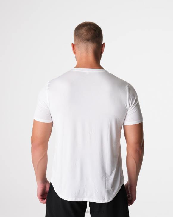 Spitzen Männer NVGTN 6J66758 Weiß T-Shirt mit technischer Passform