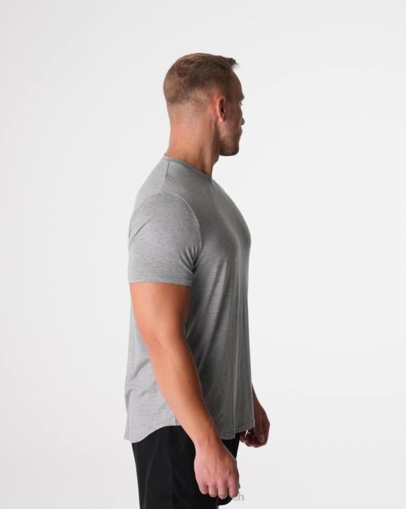 Spitzen Männer NVGTN 6J66759 grau T-Shirt mit technischer Passform