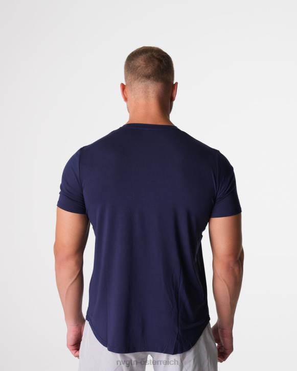 Spitzen Männer NVGTN 6J66760 Marine T-Shirt mit technischer Passform