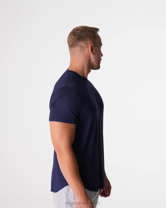 Spitzen Männer NVGTN 6J66760 Marine T-Shirt mit technischer Passform