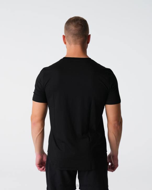 Spitzen Männer NVGTN 6J66763 Schwarz T-Shirt mit technischer Passform