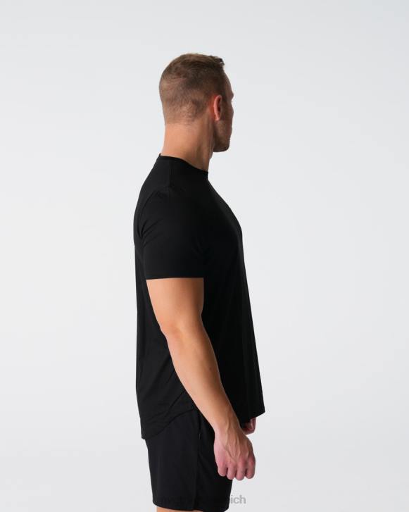 Spitzen Männer NVGTN 6J66763 Schwarz T-Shirt mit technischer Passform