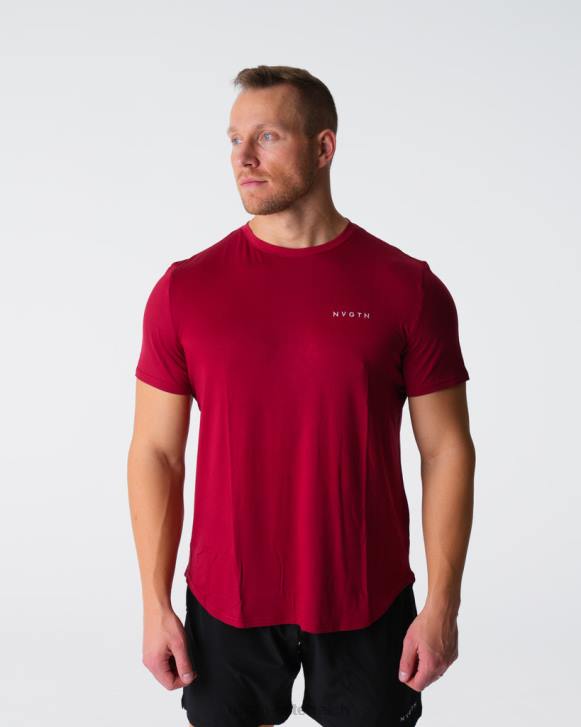Spitzen Männer NVGTN 6J66764 purpurrot T-Shirt mit technischer Passform