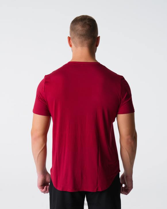 Spitzen Männer NVGTN 6J66764 purpurrot T-Shirt mit technischer Passform