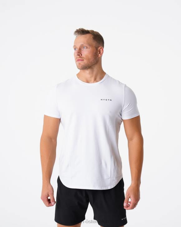 Spitzen Männer NVGTN 6J66768 Weiß T-Shirt mit Puls-Passform