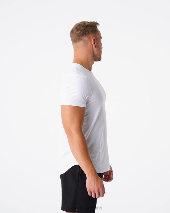 Spitzen Männer NVGTN 6J66768 Weiß T-Shirt mit Puls-Passform