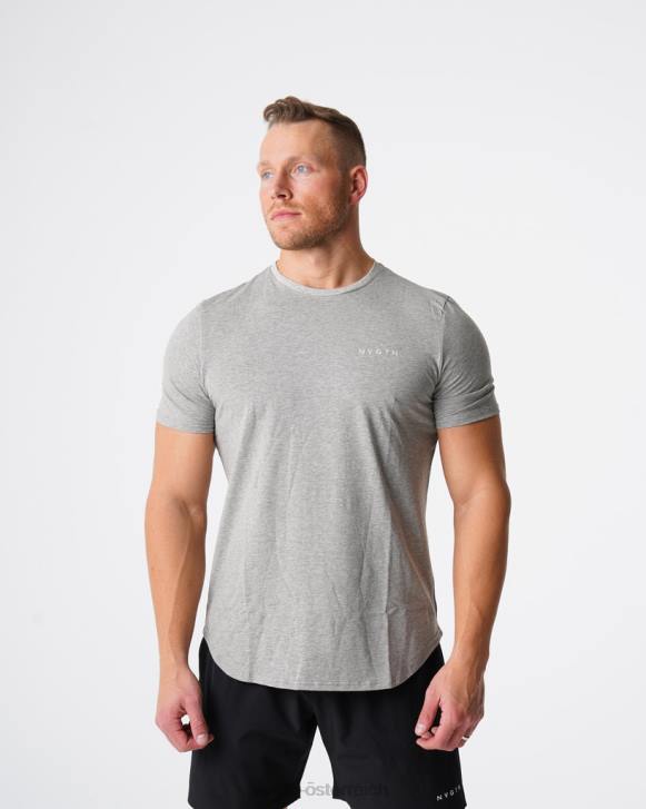 Spitzen Männer NVGTN 6J66769 grau T-Shirt mit Puls-Passform